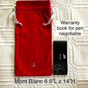 Mont Blanc Velour Bag